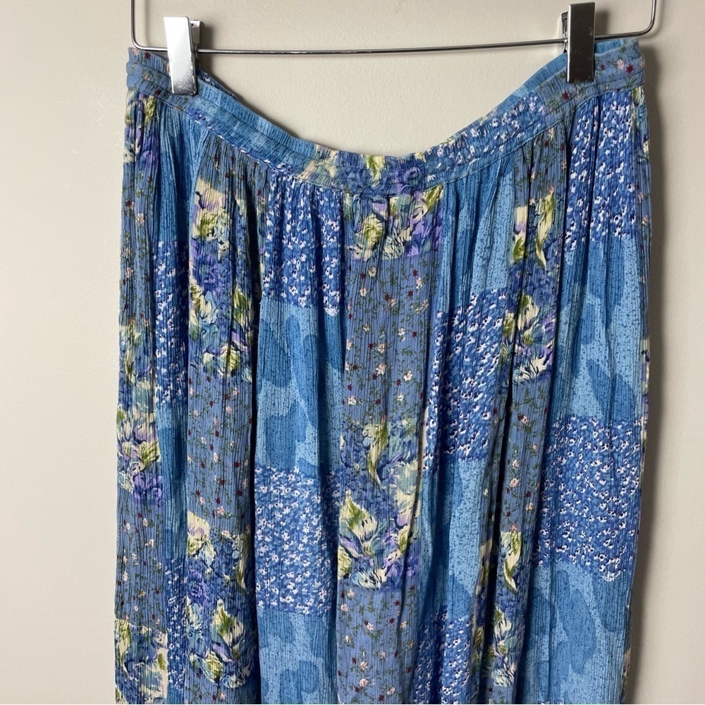 [Orvis] Blue Patchwork Printed Elastic Drawstring… - image 6